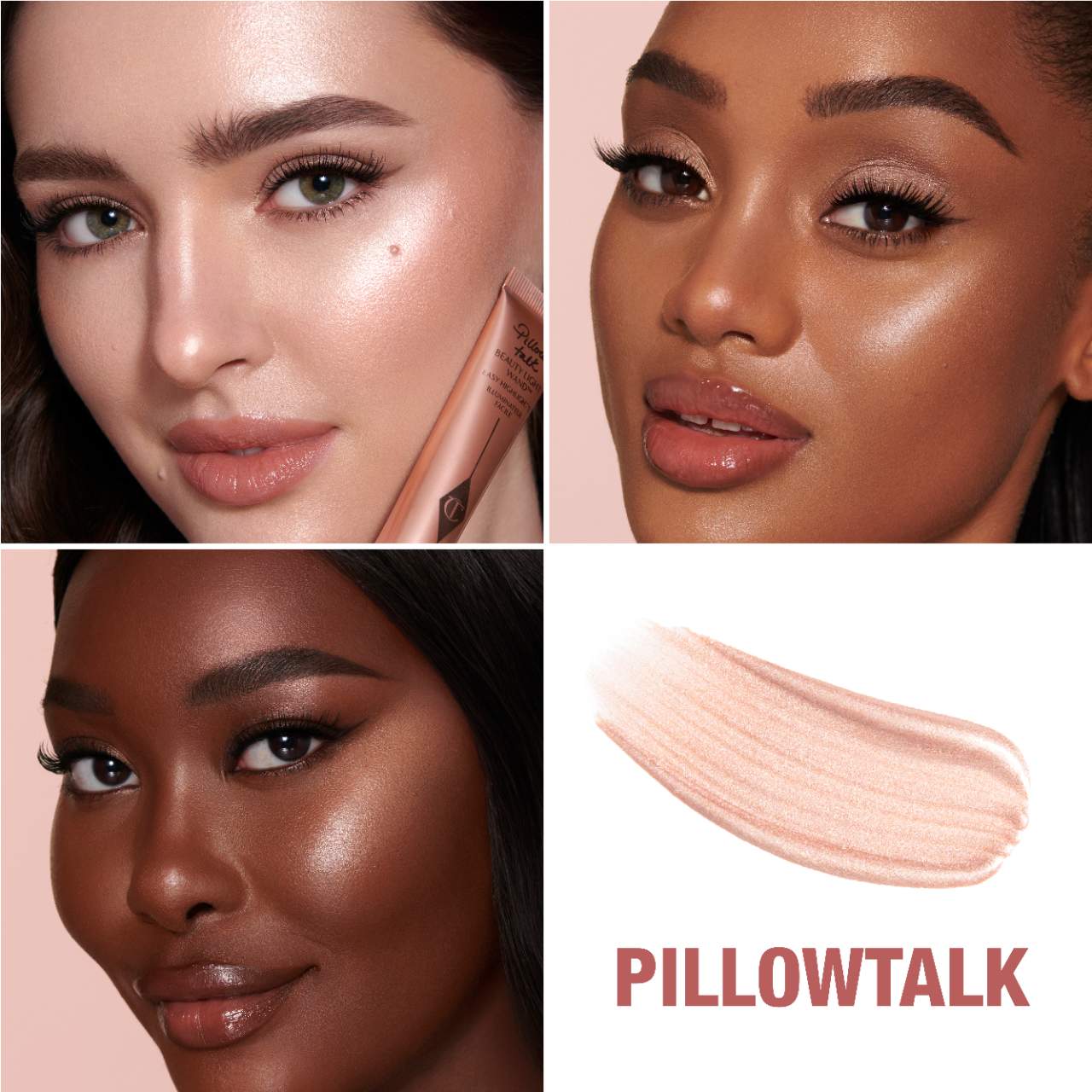 Charlotte Tilbury
Mini Beauty Highlighter Wand..color PILLOW TALK