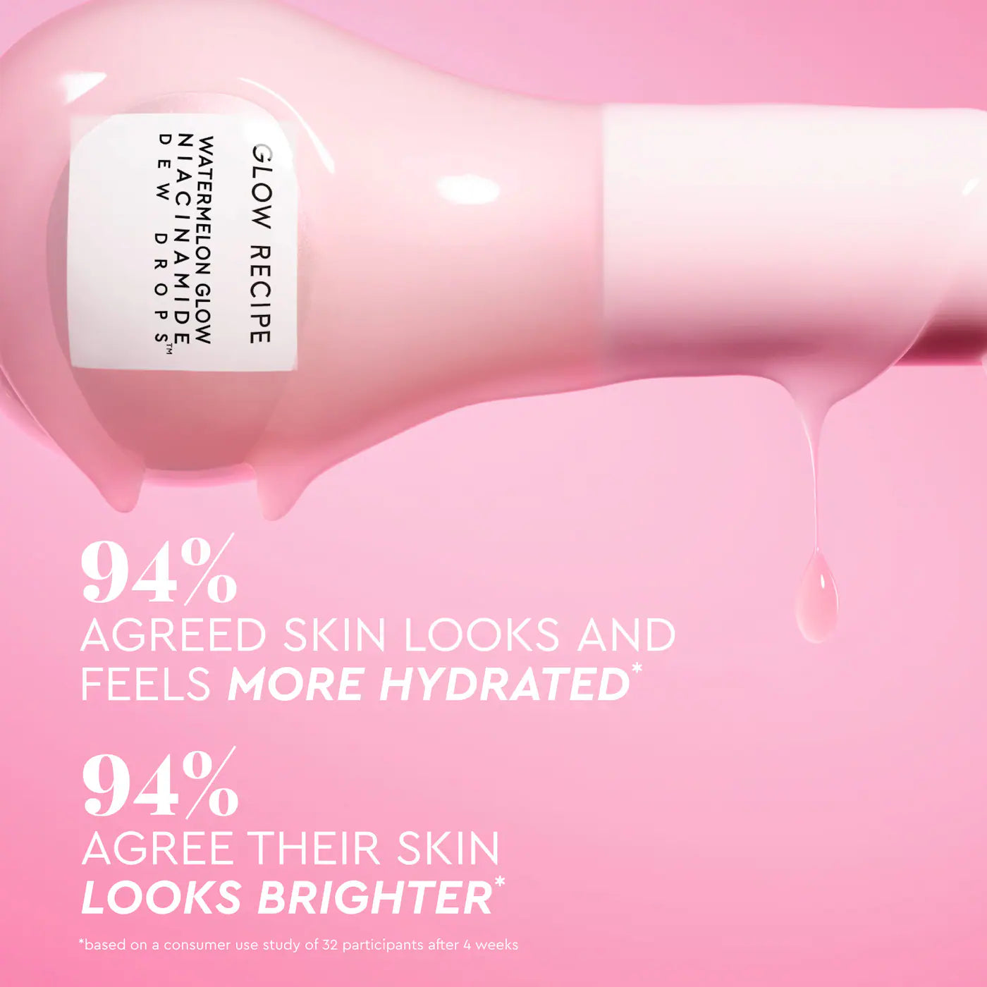 Glow Recipe
Watermelon Glow Niacinamide Dew Drops Serum