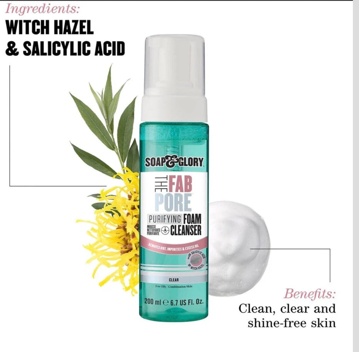 The Fab Pore Purifying Foam Cleanser 200ml