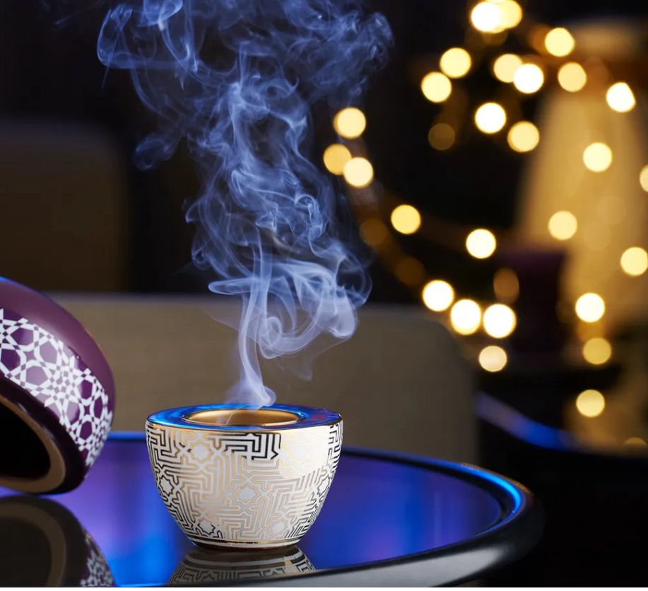 مبخره سيراميك و معدن دهبي و ابيضّ