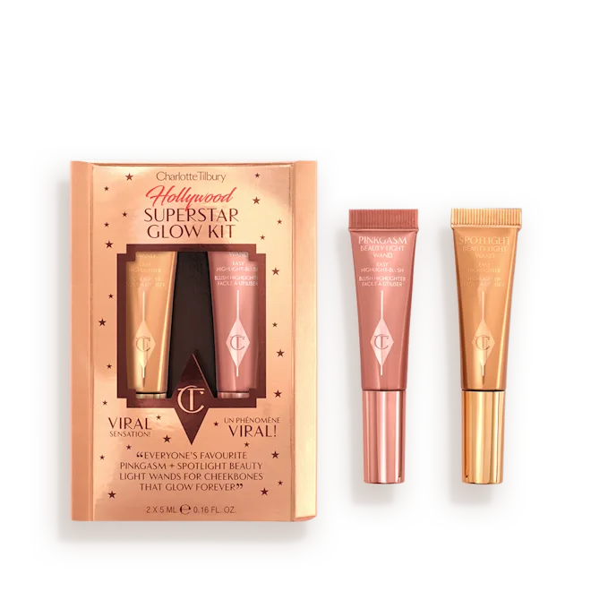 CHARLOTTE TILBURY HOLLYWOOD SUPERSTAR GLOW KIT
TRAVEL SIZE CHEEK KIT