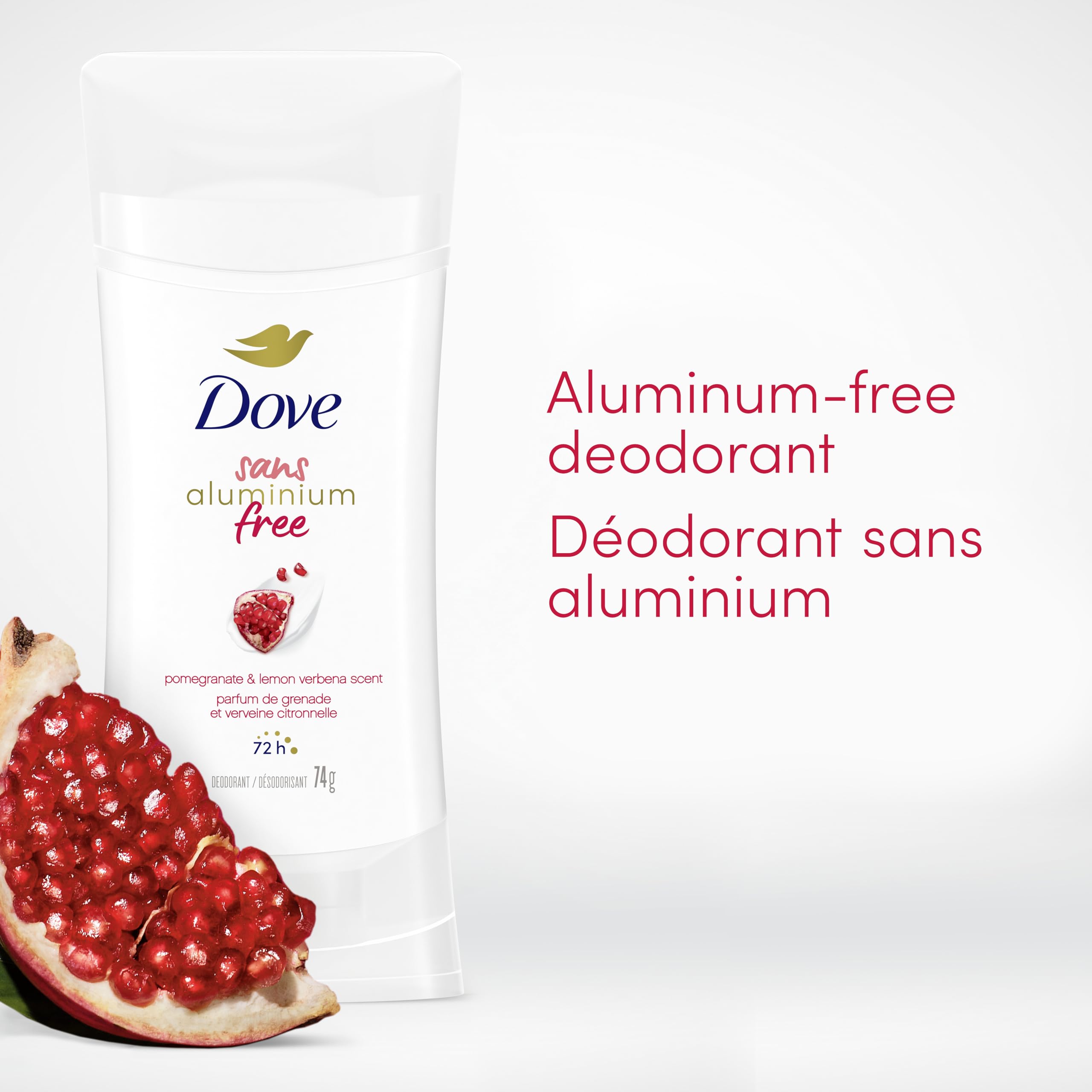 Dove Aluminium Free Deodorant Stick Pomegranate & Lemon Verbena Scent