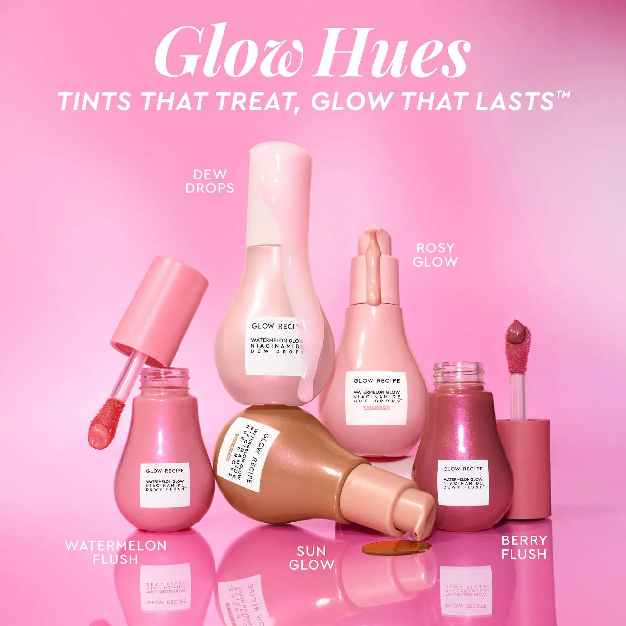 Glow Recipe
Mini Watermelon Glow Niacinamide Hue Drops Sun Glow Serum..