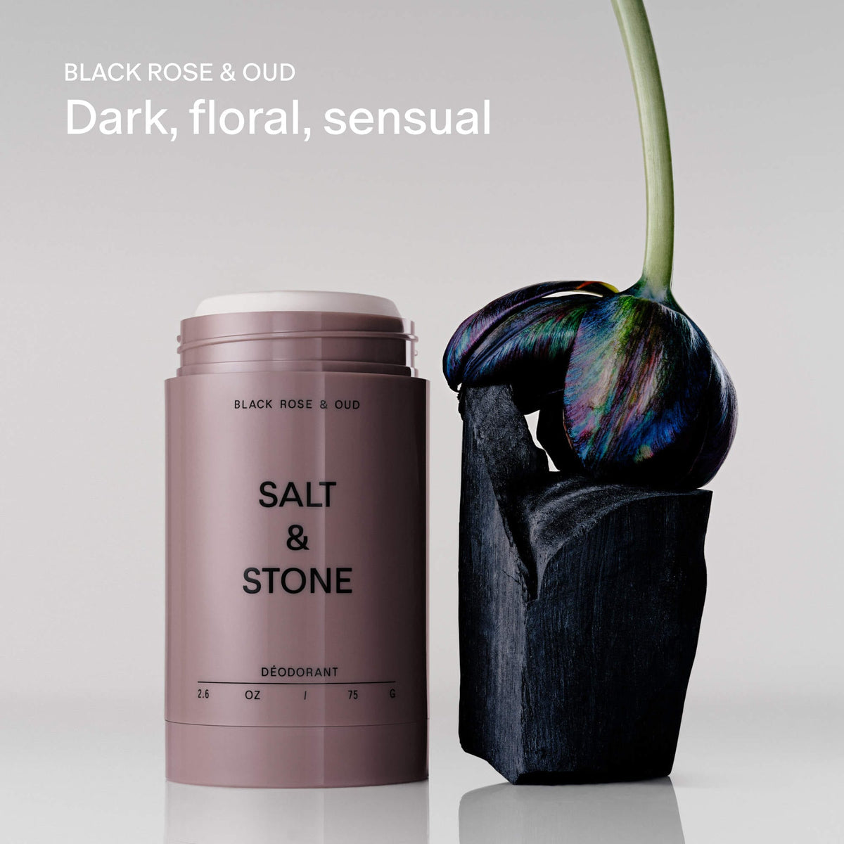 Salt & Stone
Black Rose & Oud Extra-Strength Aluminum-Free Deodorant..