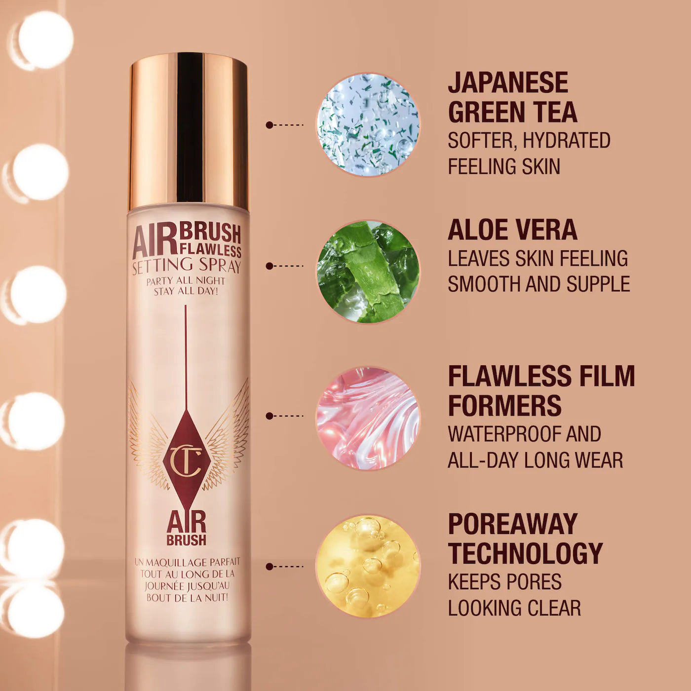 Charlotte Tilbury
Airbrush Flawless Hydrating & Waterproof Setting Spray..