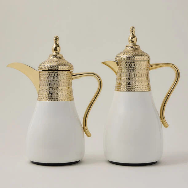 Dallaty دله ستانلس ستيل ذهبي 1 لتر و700 مل