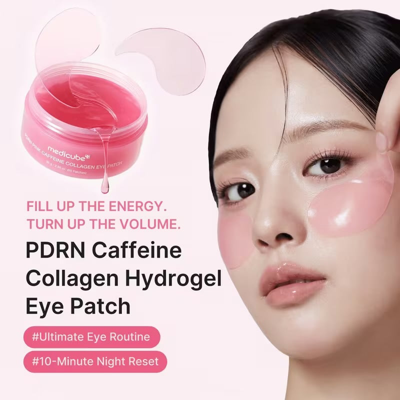 Medicube Pdrn Pink Caffeine Collagen Eye Patch - 60 Patches..