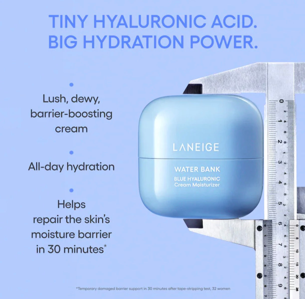 LANEIGE Water Bank Blue Hyaluronic Cream Moisturiser (50ml )