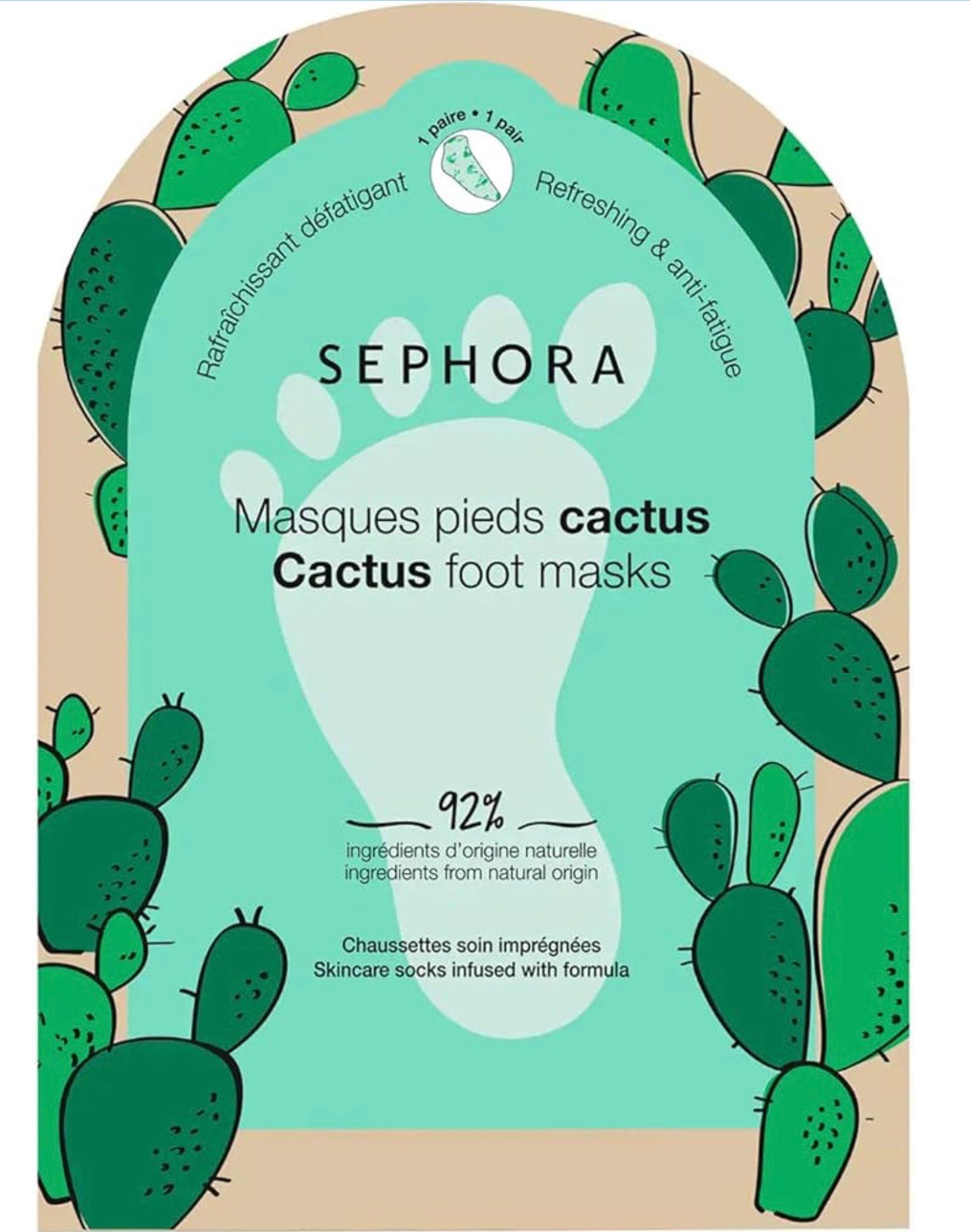 Sephora Collection Natural Cactus Foot Mask