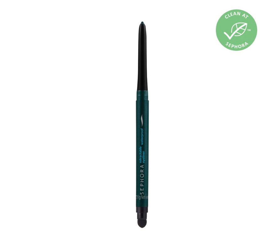 Sephora Retract Waterproof Eyeliner 27 matte deep green