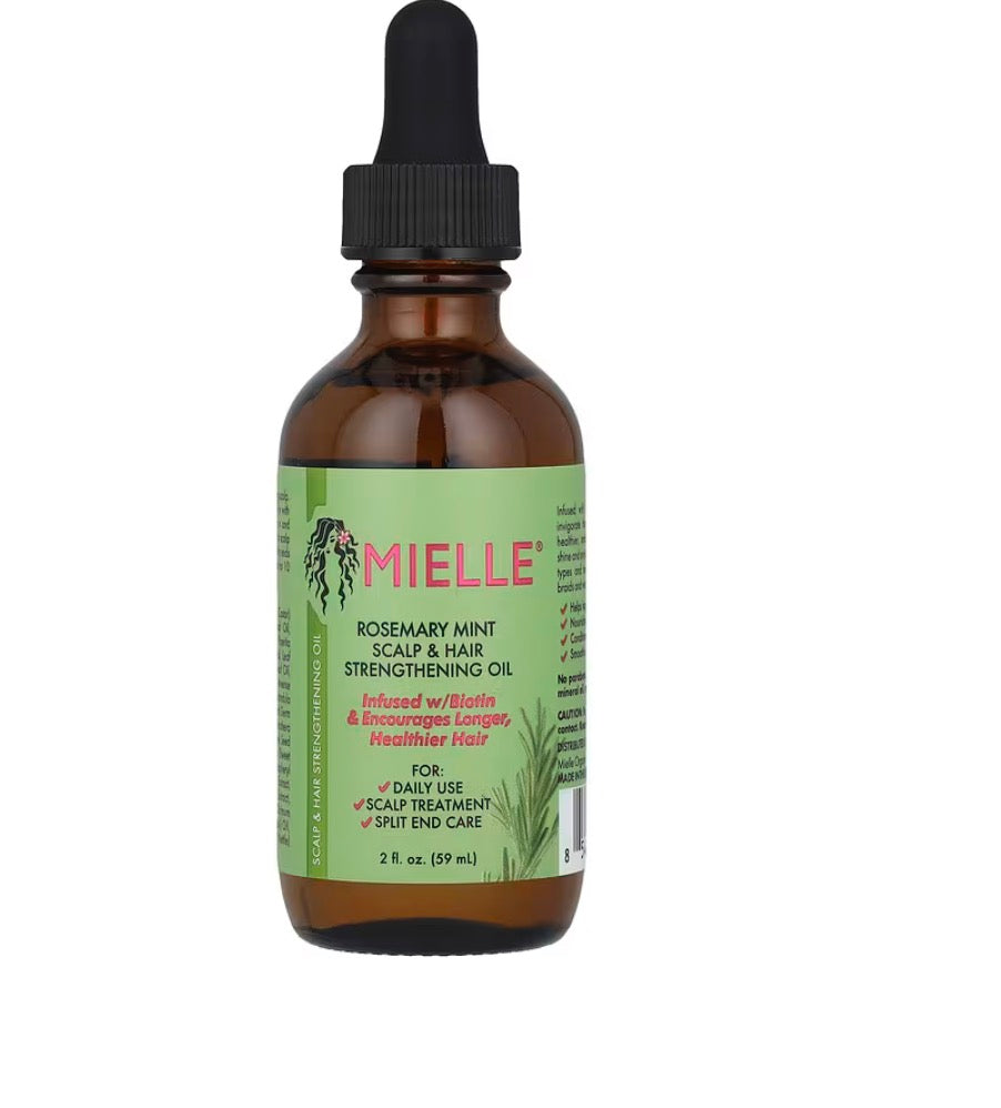 Mielle, Scalp & Hair Strengthening Oil, Rosemary Mint, 2 fl oz (59 ml)