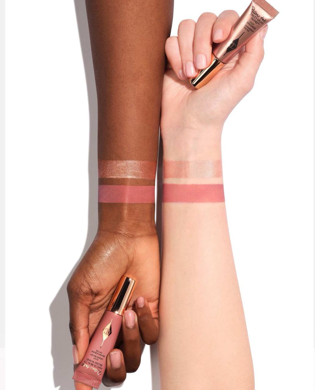 Charlotte Tilbury Mini Pillow Talk Blush and Glow Beauty Highlighter Wand Set