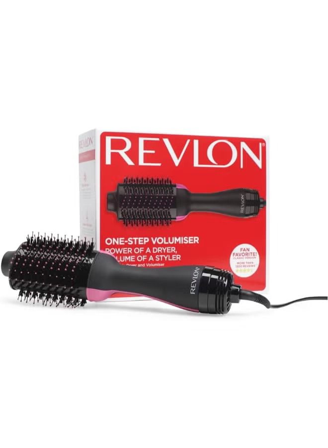 REVLON One-Step Hair Dryer and Volumizer Hot Air Brush, Black, Voltage 220