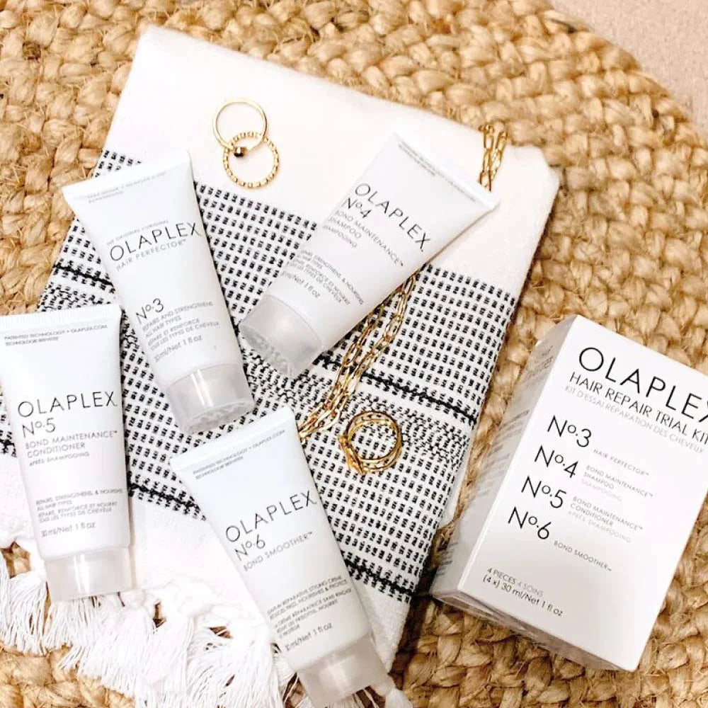 Olaplex Hair Repair Trial Kit Hair Perfector, Shampoo, Conditioner & Bond Smoother