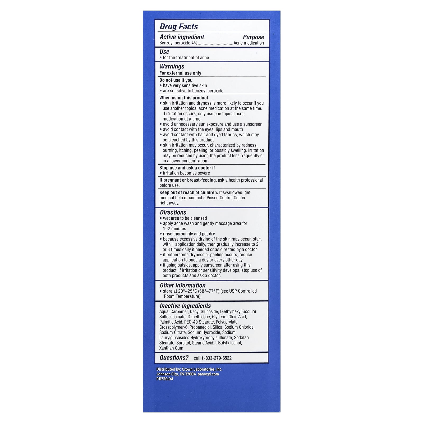 PanOxyl
Acne Creamy Wash, For Face & Body, 170 g