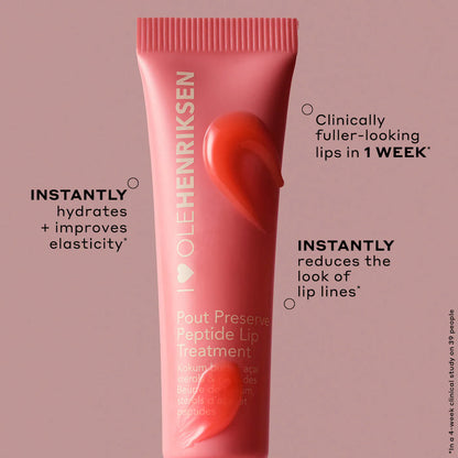 OLEHENRIKSEN 
Pout Preserve Chillers Peptide Lip Treatment..Grenada Guava - coral tint.
