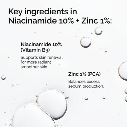 The Ordinary 
Niacinamide 10% + Zinc 1%  Serum for Oily Skin