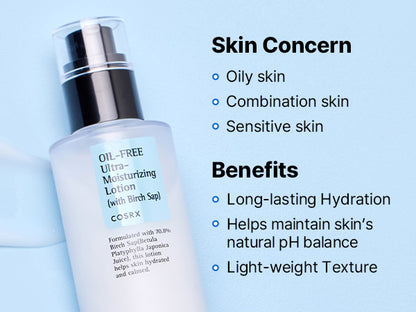 COSRX Oil-Free Ultra-Moisturizing Lotion with Birch Sap..