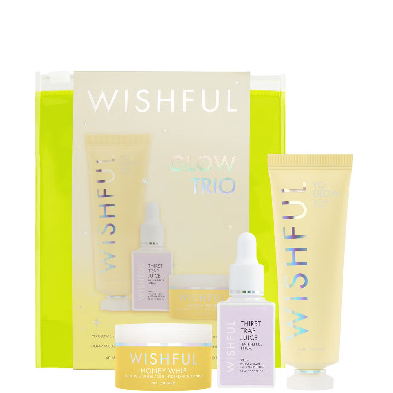 Huda beauty wishful glow trio set