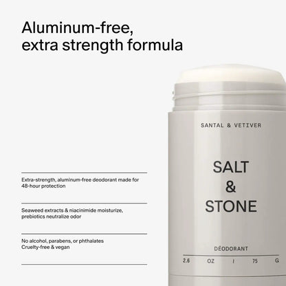 Salt &amp; Stone 
Santal &amp; Vetiver Extra-Strength Aluminum-Free Deodorant