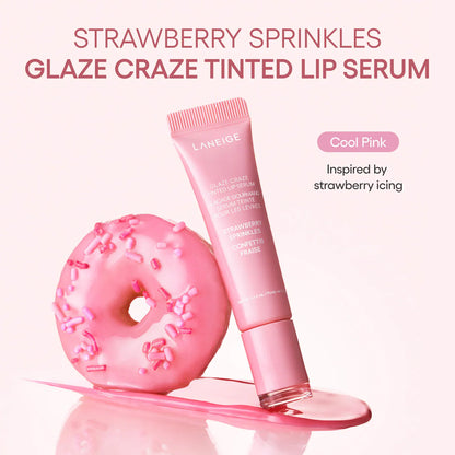 LANEIGE 
Glaze Craze Donut Delight Hydrating Tinted Lip Serum Duo..