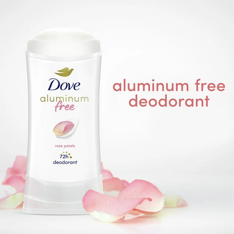 Dove, 0% Aluminium Deodorant, Rose Petals, 2.6 oz