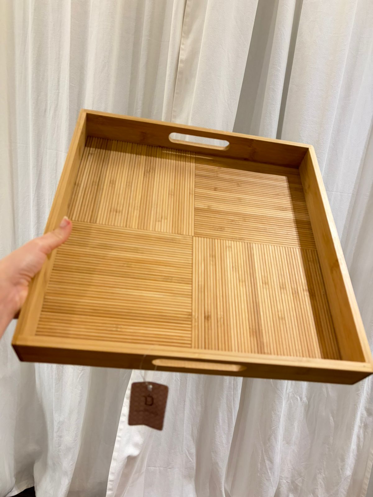 Dallaty صينية تقديم بامبو 37.8*37.8*5 سم