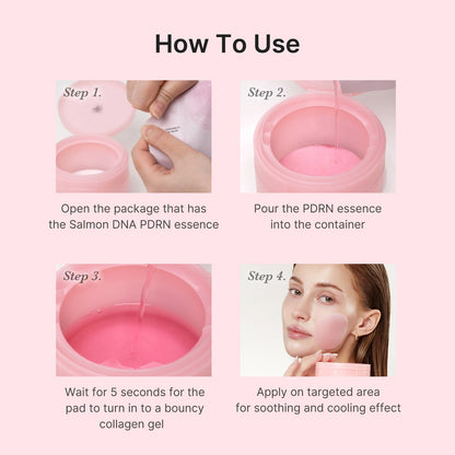 Medicube PDRN Pink Collagen Toning Gel Toner Pad..