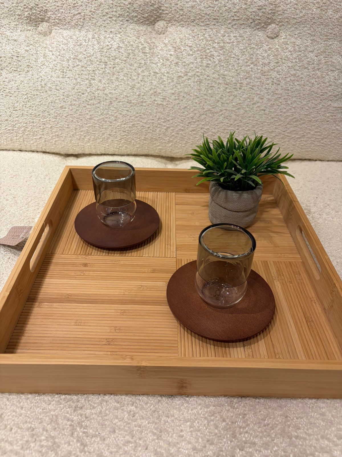 Dallaty صينية تقديم بامبو 37.8*37.8*5 سم