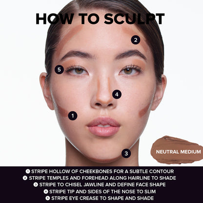 NUDESTIX
Tinted Blur Sculpt Stick..Nude Neutral Medium..