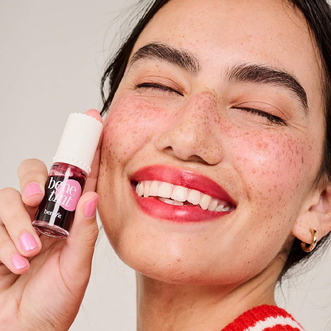 Benefit Cosmetics 
Benetint Liquid Lip + Cheek Blush Stain..