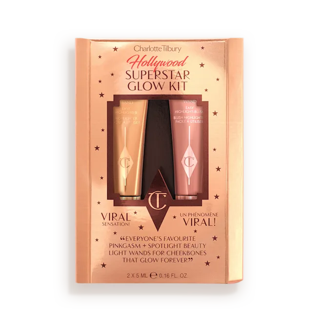 CHARLOTTE TILBURY HOLLYWOOD SUPERSTAR GLOW KIT
TRAVEL SIZE CHEEK KIT