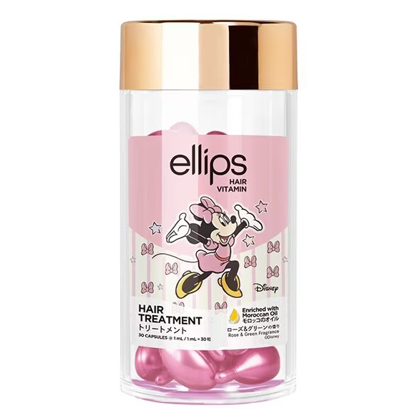 Ellips - Hair Vitamin Hair Treatment Minnie Jar (30 capsules)..Disney collection..