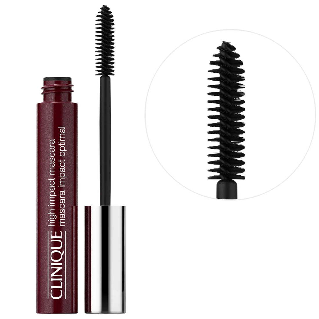 CLINIQUE 
High Impact Volumizing Mascara.. Color: Black Honey - Berry-brown..