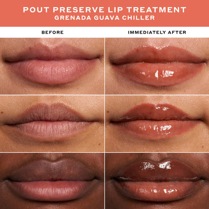 OLEHENRIKSEN 
Pout Preserve Chillers Peptide Lip Treatment..Grenada Guava - coral tint.