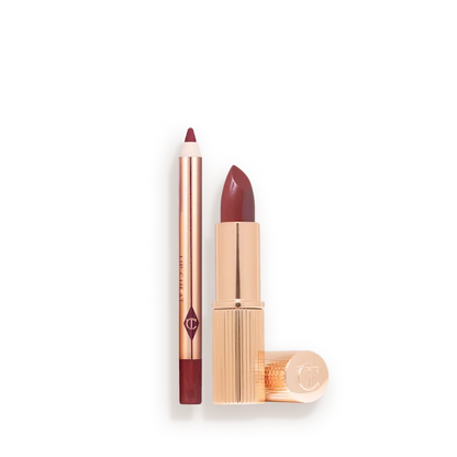 Charlotte Tilbury Mini Pillow Talk Lipstick &amp; Liner Set, Pillow Talk Intense Shade..