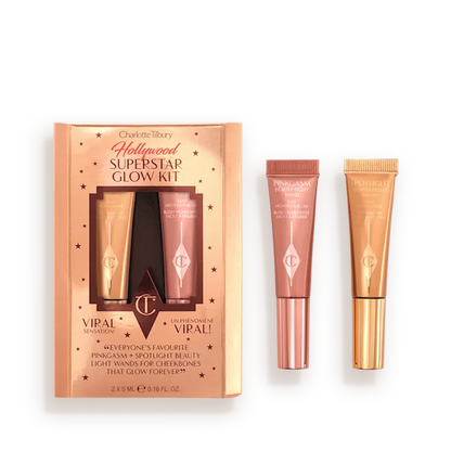 CHARLOTTE TILBURY HOLLYWOOD SUPERSTAR GLOW KIT
TRAVEL SIZE CHEEK KIT