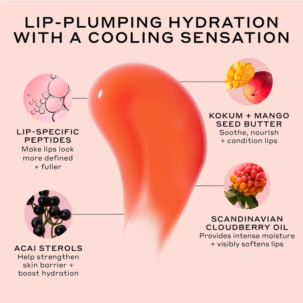 OLEHENRIKSEN 
Pout Preserve Chillers Peptide Lip Treatment..Grenada Guava - coral tint.
