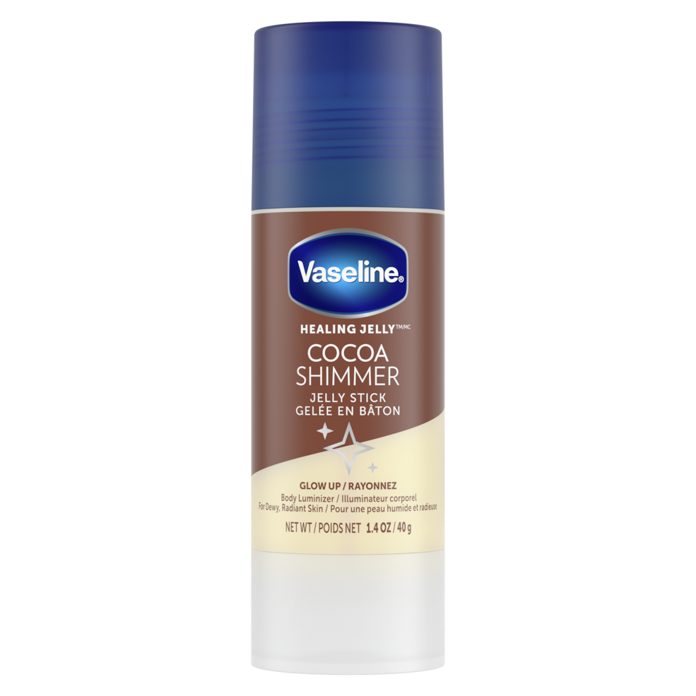 VASELINE® COCOA SHIMMER JELLY STICK.
