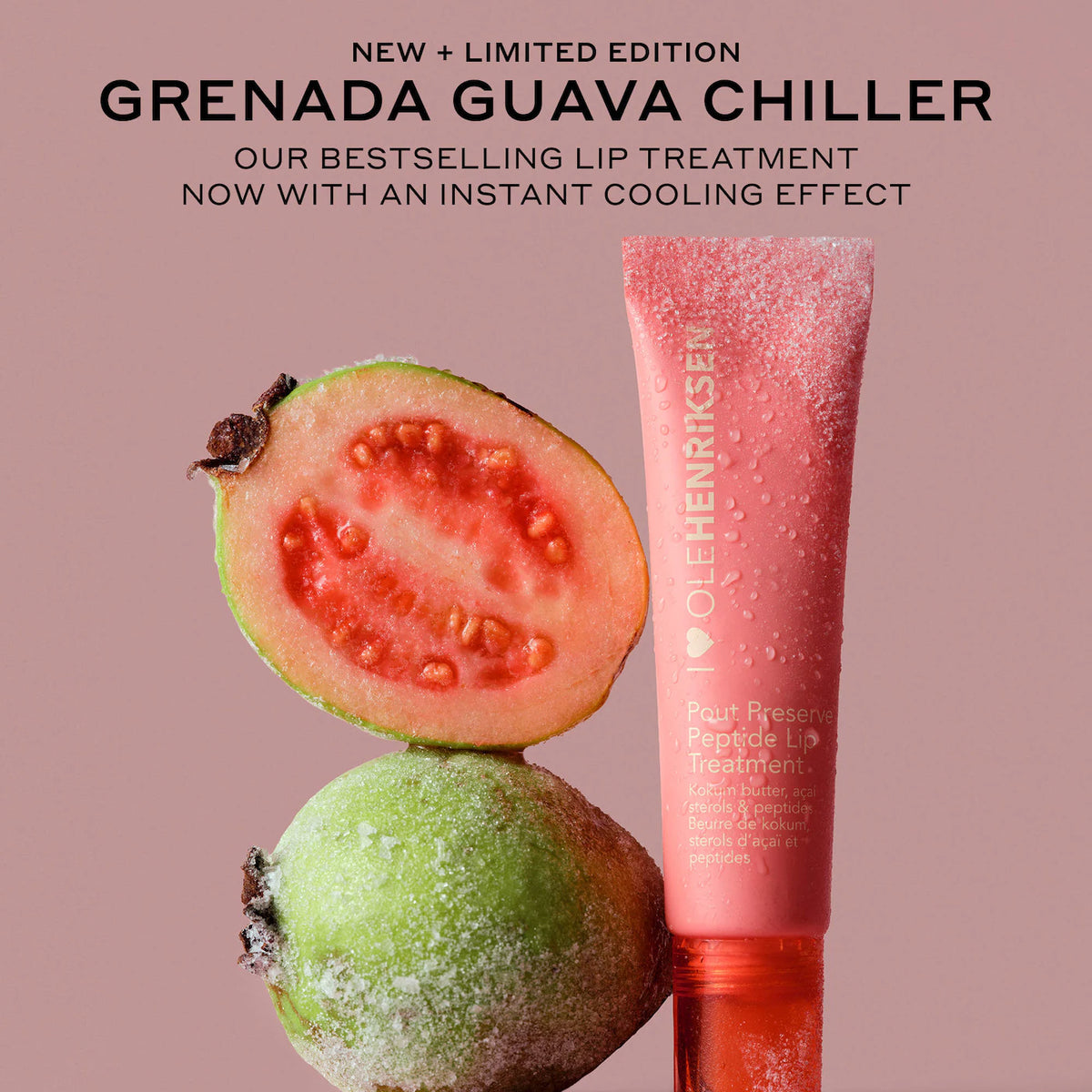 OLEHENRIKSEN 
Pout Preserve Chillers Peptide Lip Treatment..Grenada Guava - coral tint.