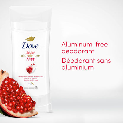 Dove Aluminium Free Deodorant Stick Pomegranate &amp; Lemon Verbena Scent