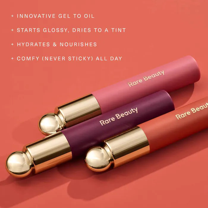 Rare Beauty by Selena Gomez 
Soft Pinch Tinted Lip Oil Stain..