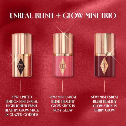 Charlotte Tilbury 
Mini Unreal Blush + Glow Trio..