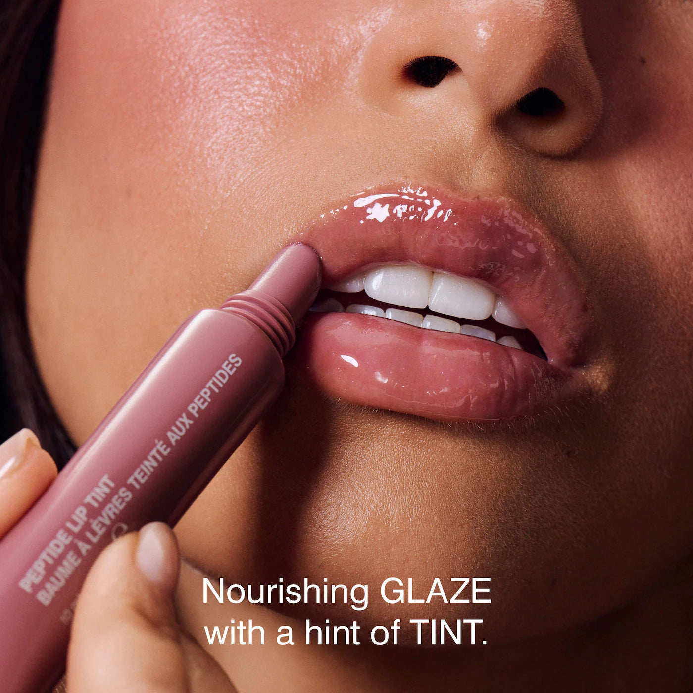 Rhode 
Peptide Lip Tint Nourishing Glaze..shade: Salty Tan.
