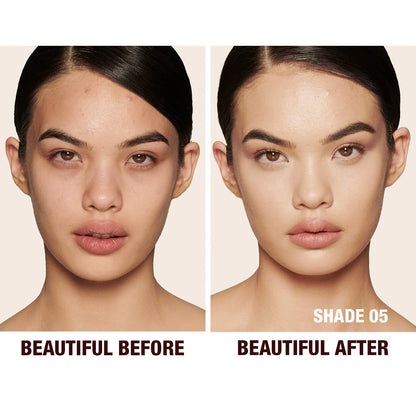 Charlotte Tilbury 
Beautiful Skin Medium to Full Coverage Radiant Concealer with Hyaluronic Acid..