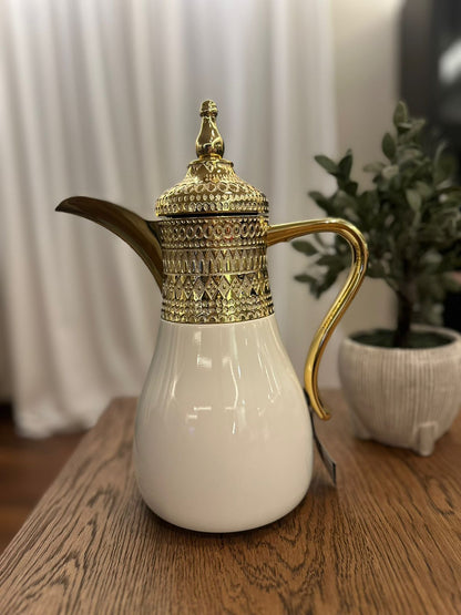 Dallaty دله ستانلس ستيل ذهبي 1 لتر و700 مل