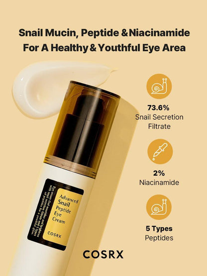 COSRX Advanced Snail Peptide Eye Cream..