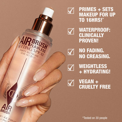 Charlotte Tilbury 
Airbrush Flawless Hydrating &amp; Waterproof Setting Spray..