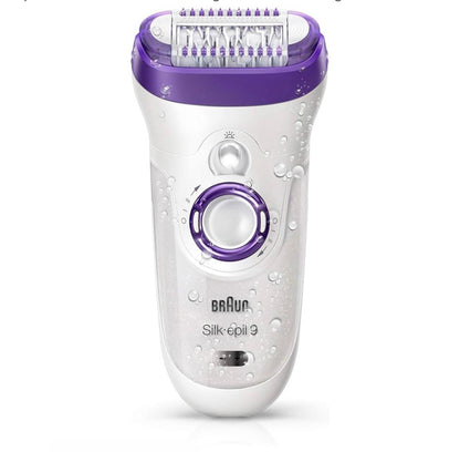 Braun Silk-épil 9 9-579 Bonus edition - Wet&amp;Dry Cordless epilator with 7 extras including a facial cleansing brush