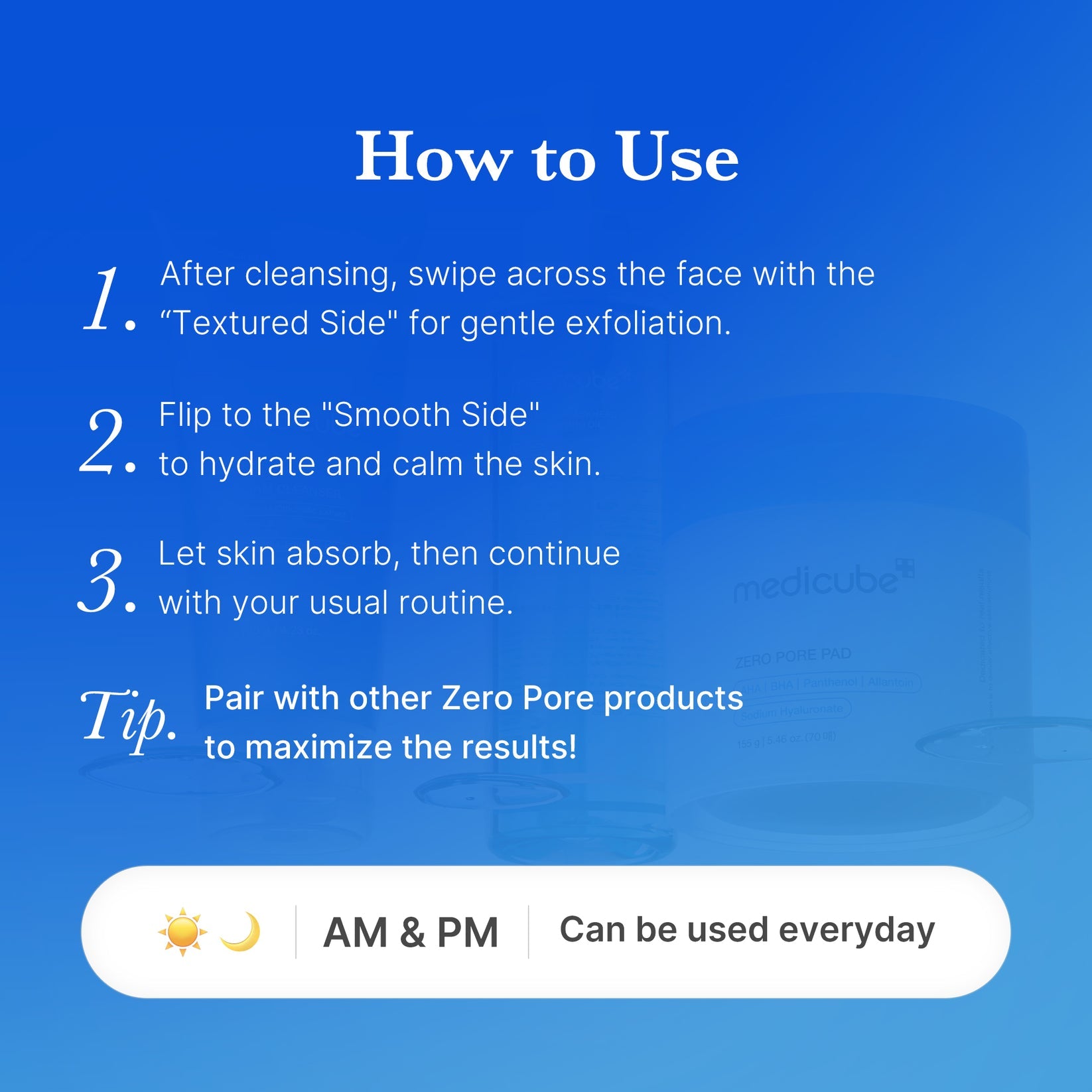 Medicube Zero Pore Pads..